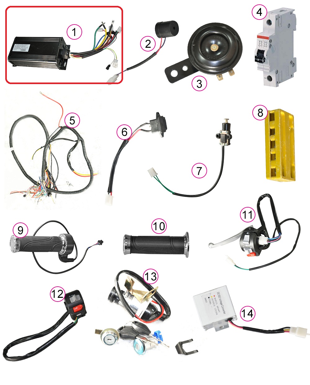 Elektrikli Motosiklet Yedek Parçaları